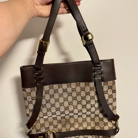 Gucci Brown GG Canvas Shoulder Bag - Picture 3 of 10
